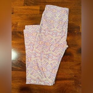 LuLaRoe Pink Geometric Southwest Aztec Leggings